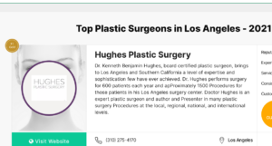 Dr. Kenneth Hughes Voted Best Plastic Surgeon in Los Angeles in 2021